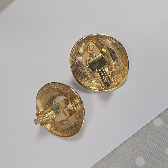 Vintage PAOLO Earrings Clip-on - Picture 2 of 5